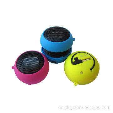 Hamburg-shape Mini Speakers with Retractable Resonator and 2W Loudspeaker Output